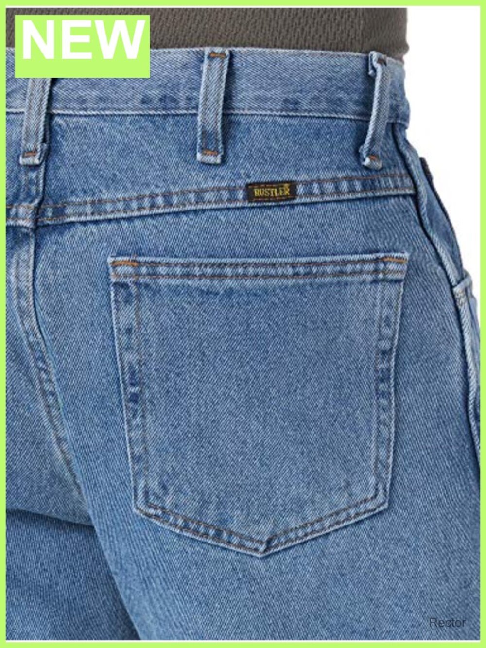 Rustler Classic Regular Fit Mid Rise Straight Leg Jeans - Picture 4 of 5